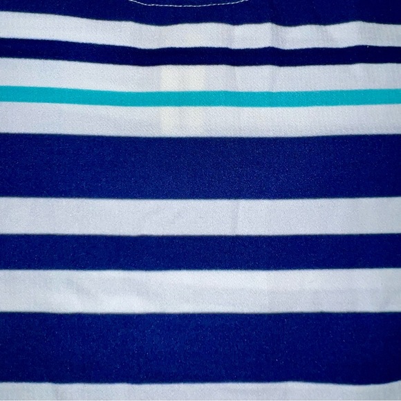 Everly White and Blue Striped Top - Picture 5 of 9
